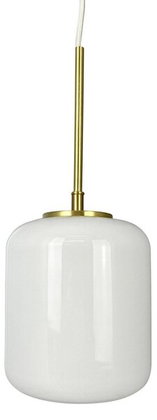 Závěsná svítidlo Dyberg Larsen, Silvia, stmívatelné, Bílá, Obývací pokoj, Sklo, Design