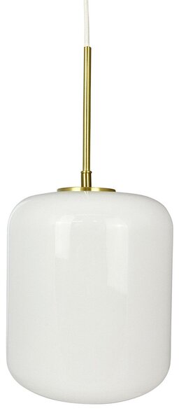 Závěsná svítidlo Dyberg Larsen, Silvia, stmívatelné, Bílá, Obývací pokoj, Sklo, Design