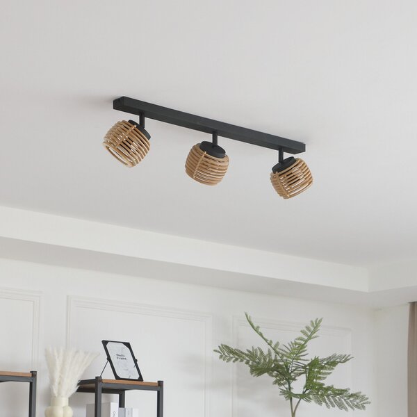 Stropní Lampa Lindby, Ediz, stmívatelné, Černá, Jídelna, Kov, Moderní