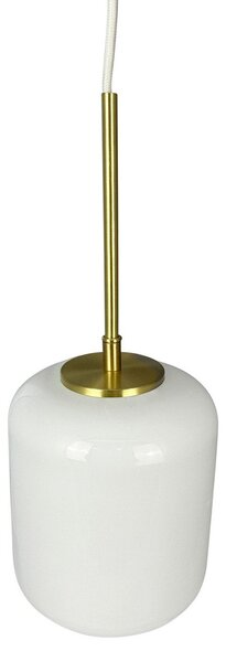 Závěsná svítidlo Dyberg Larsen, Silvia, stmívatelné, Bílá, Obývací pokoj, Sklo, Design