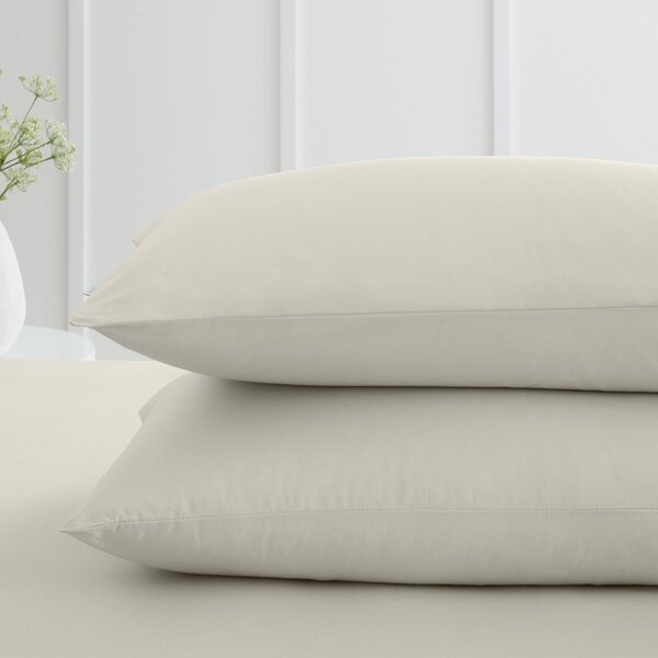 Povlaky na polštáře v sadě 2 ks z bavlněného perkálu 50x75 cm Cotton Percale – Bianca