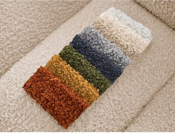 Světle hnědá pohovka z textilie bouclé 232 cm Hippolyte – Bobochic Paris