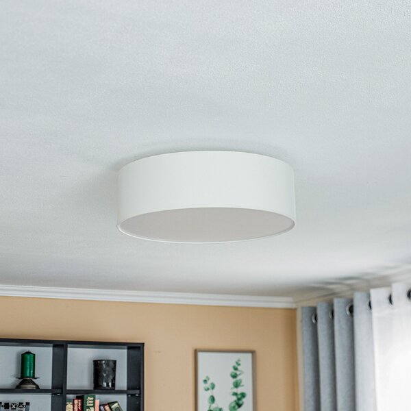 Stropní Lampa Euluna, Roller, stmívatelné, Béžová, Obývací pokoj, Tkanina / Textil, Moderní