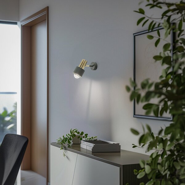 Stropní Lampa Euluna, Destin, stmívatelné, Zelená, Obývací pokoj, Kov, Moderní