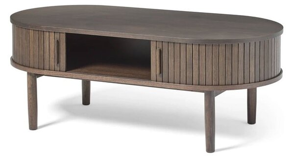 Konferenční stolek v dekoru dubu v tmavě přírodní barvě 60x120 cm Meta – Unique Furniture