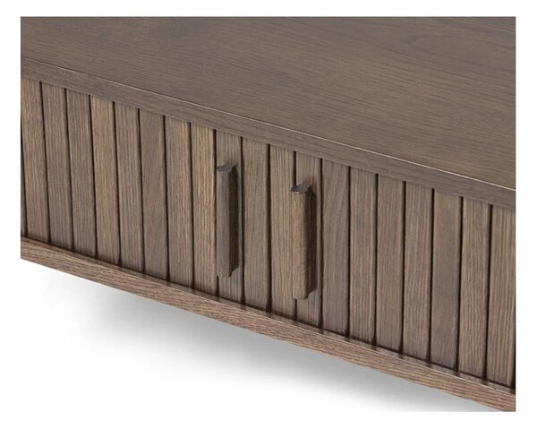 Konferenční stolek v dekoru dubu v tmavě přírodní barvě 60x120 cm Meta – Unique Furniture
