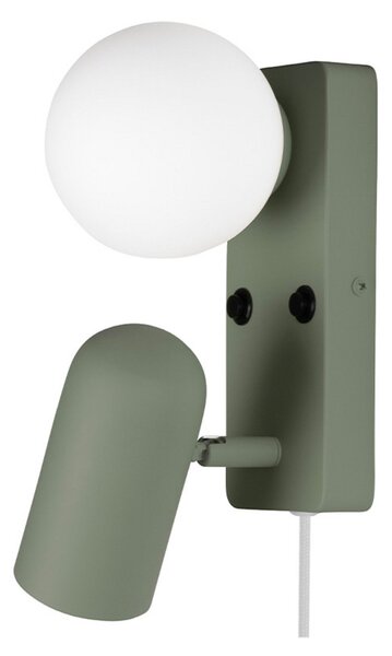 Nástěnná Svítidla Globen Lighting, Zelená, Obývací pokoj, Sklo