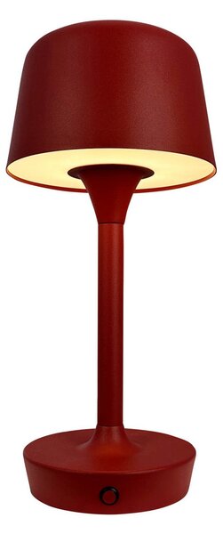 Stolní lampa Dyberg Larsen, Flow, stmívatelné, Červená, Obývací pokoj, Kov, Skandinávský