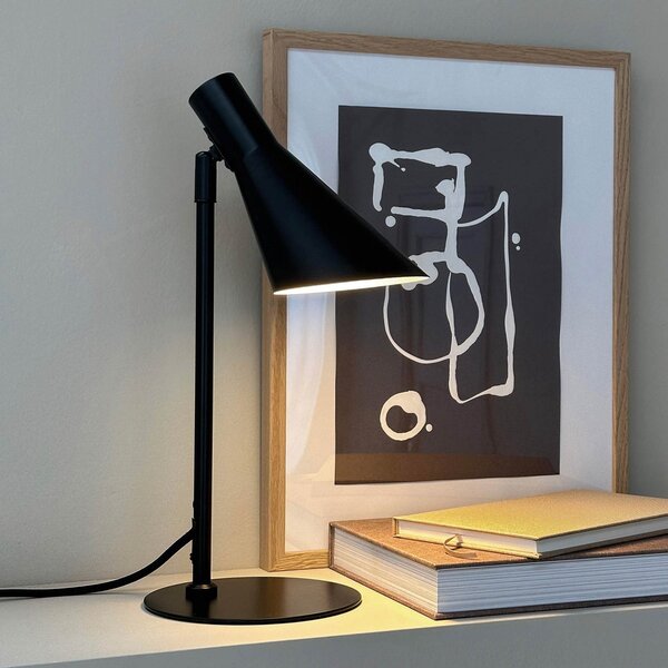 Stolní lampa Dyberg Larsen, DL12, Černá, Obývací pokoj, Kov, Design