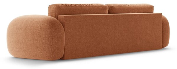 Žinylková rozkládací/s úložným prostorem pohovka v cihlové barvě 262 cm Tonale – Cosmopolitan Design