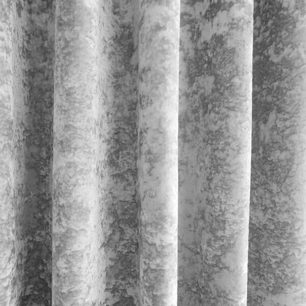 Šedé závěsy v sadě 2 ks 168x137 cm Crushed Velvet – Catherine Lansfield