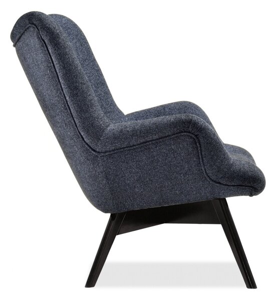 Designové křeslo Florentino (šedá + dub)