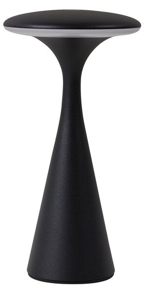 Stolní lampa Lindby, Evelen, stmívatelné, Černá, Balkon, Plast, Moderní