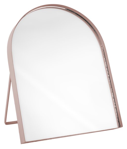 Select Time Zaoblené světle růžové matné stolní zrcadlo Rang