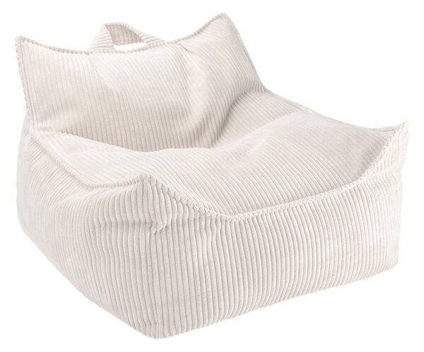 Krémový manšestrový dětský sedací vak Chair – Wigiwama