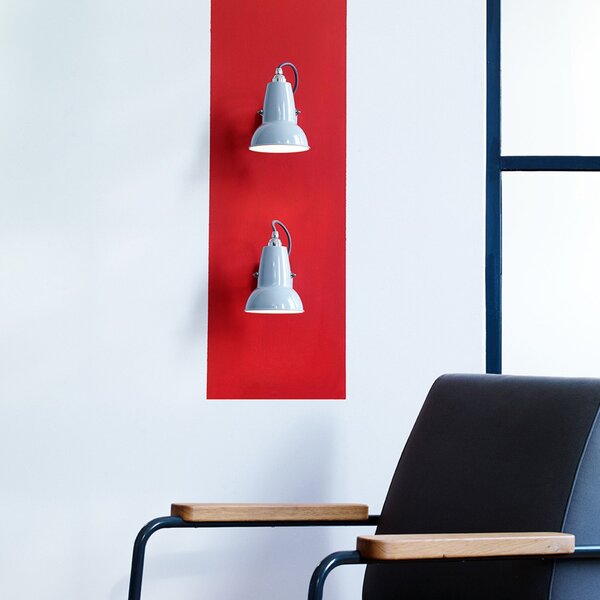 Nástěnná Svítidla Anglepoise, Original 1227, Šedá, Obývací pokoj, Kov, Industriální design