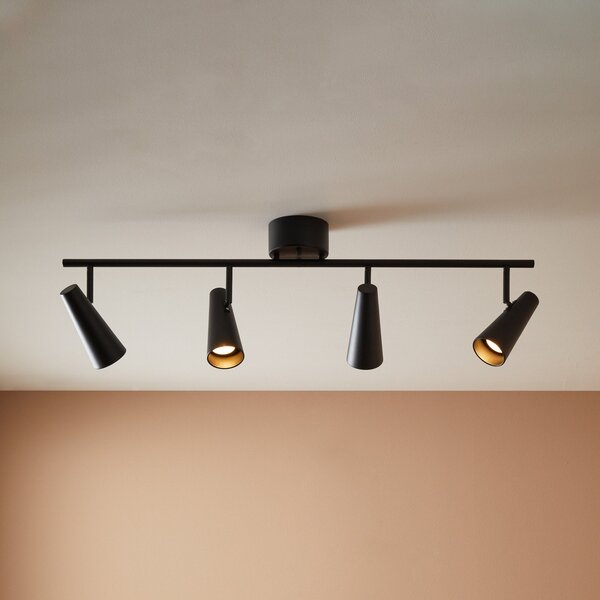 Stropní Lampa Markslöjd, Crest, stmívatelné, Černá, Obývací pokoj, Kov, Moderní