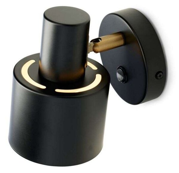 Nástěnná Svítidla Halo Design, Černá, Obývací pokoj, Kov