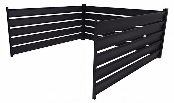 Kompostér Trestles KOMP přístavek 1600x1600x970 mm, 2430 l, černý