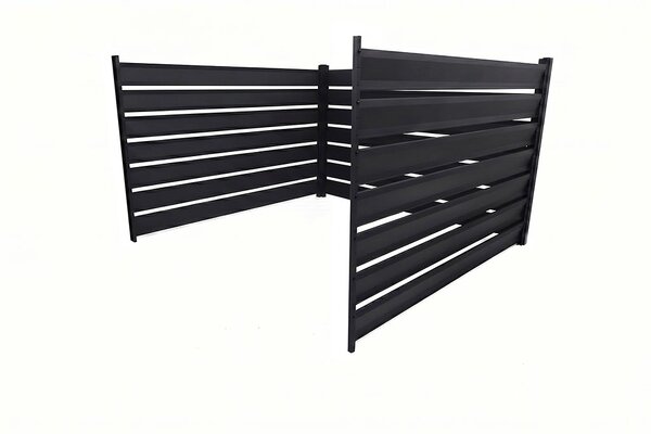 Kompostér Trestles KOMP-A přístavek 1600x1600x1330 mm, 3340 l, černý