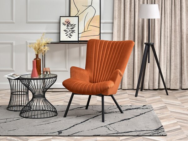 Relaxační křeslo Lanzaris (černá). Akce -10%
