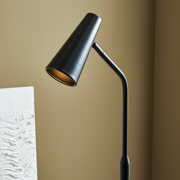 Stojací Lampa Markslöjd, Crest, Černá, Obývací pokoj, Kov, Moderní