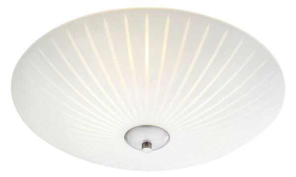 Stropní Lampa Markslöjd, Cut, stmívatelné, Bílá, Obývací pokoj, Sklo