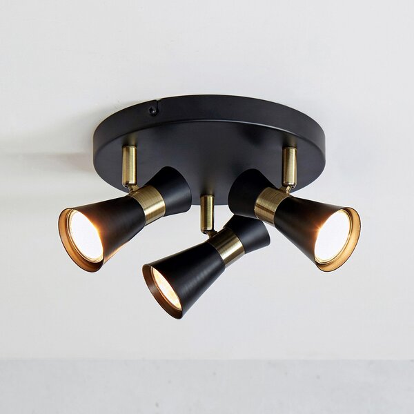 Stropní Lampa Markslöjd, Folie, stmívatelné, Černá, Obývací pokoj, Kov, Moderní