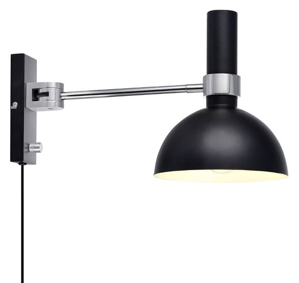 Nástěnná Svítidla Markslöjd, Larry, stmívatelné, Černá, Obývací pokoj, Kov, Moderní