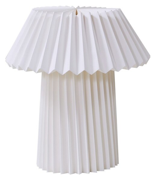 Stolní lampa Lindby, Magali, Bílá, Obývací pokoj, Papír / Karton