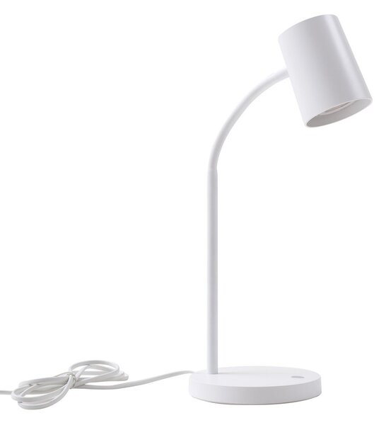 Stolní lampa Lindby, Radka, Bílá, Pracovna, Plast, Moderní