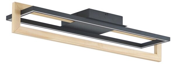 Stropní Lampa Lindby, Holamu, Černá, Obývací pokoj, Hliník, Moderní