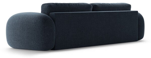 Tmavě modrá žinylková rozkládací/s úložným prostorem pohovka 262 cm Tonale – Cosmopolitan Design