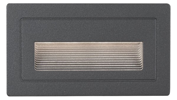 P 94383 Venkovní vestavné svítidlo do zdi Long LED černá IP44 4W 230V teplá bílá 103x58mm - PAULMANN