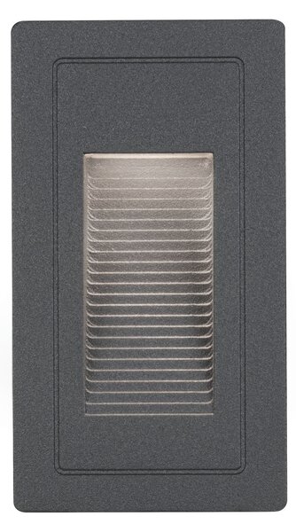 P 94382 Venkovní vestavné svítidlo do zdi High LED černá IP44 4W 230V teplá bílá 105x60mm - PAULMANN