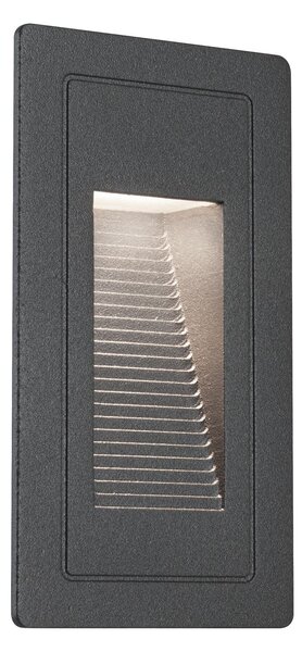 P 94382 Venkovní vestavné svítidlo do zdi High LED černá IP44 4W 230V teplá bílá 105x60mm - PAULMANN