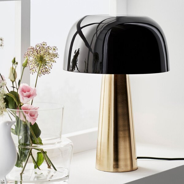 Stolní lampa Markslöjd, Blanca, Zlatá / mosazná, Obývací pokoj, Kov, Design