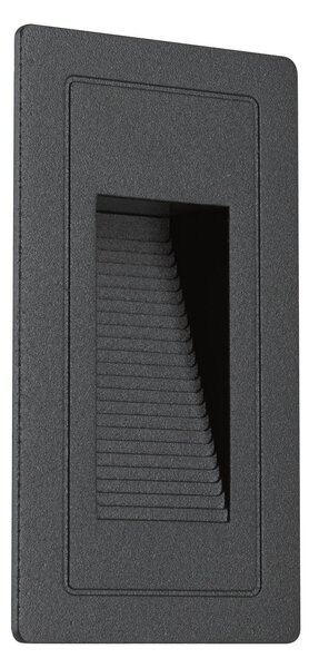P 94382 Venkovní vestavné svítidlo do zdi High LED černá IP44 4W 230V teplá bílá 105x60mm - PAULMANN