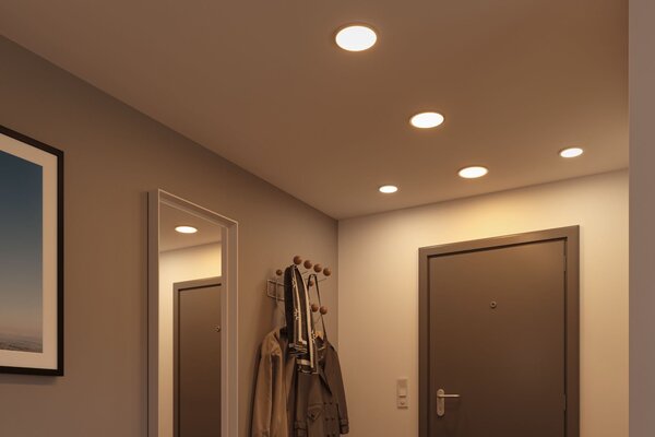 P 93055 LED vestavné svítidlo Areo VariFit IP44 3-krokové-stmívatelné 175mm 13W 4.000K bílá - PAULMANN