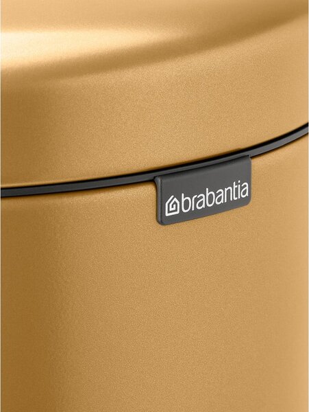 Nášlapný ocelový odpadkový koš ve zlaté barvě 30 l NewIcon – Brabantia