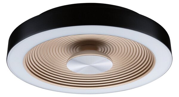Stropní Lampa Paulmann, Volea, stmívatelné, Černá, Koupelna, Plast, Moderní