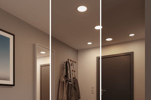 P 93055 LED vestavné svítidlo Areo VariFit IP44 3-krokové-stmívatelné 175mm 13W 4.000K bílá - PAULMANN