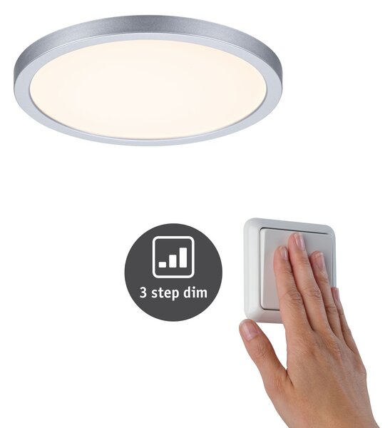 P 93051 LED vestavné svítidlo Areo VariFit IP44 3-krokové-stmívatelné 175mm 13W 3.000K matný chrom - PAULMANN