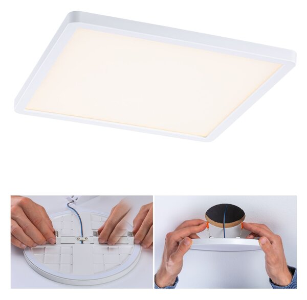 P 93054 LED vestavné svítidlo Areo VariFit IP44 3-krokové-stmívatelné 230x230mm 16W 3.000K bílá - PAULMANN