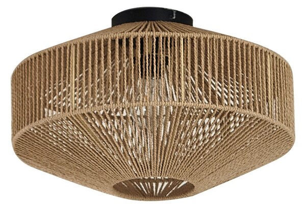 Stropní Lampa Lindby, Sorino, stmívatelné, Dřevo, Obývací pokoj, Papír / Karton, Venkovský / rustikální