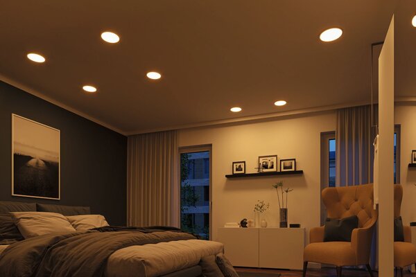 P 92989 LED vestavné svítidlo Areo VariFit IP44 kruhové 175mm 13W bílá mat WarmDim 3-krokové-stmívatelné - PAULMANN