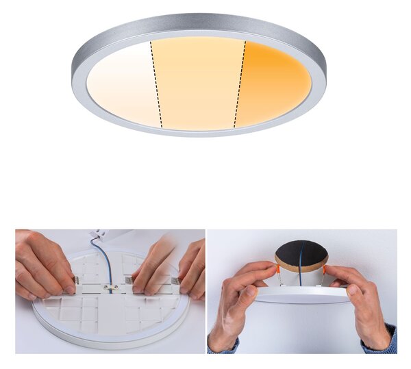 P 92991 LED vestavné svítidlo Areo VariFit IP44 kruhové 175mm 13W matný chrom WarmDim 3-krokové-stmívatelné - PAULMANN