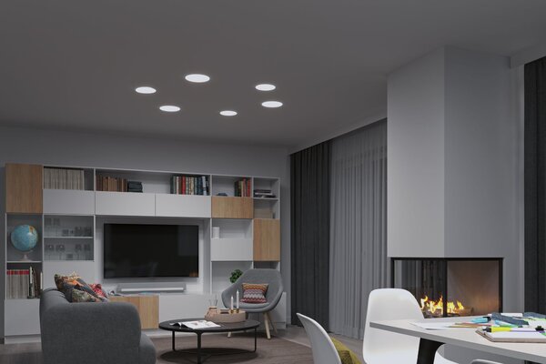 P 95387 Smart Home Zigbee LED vestavné svítidlo Veluna VariFit měnitelná bílá 215mm IP44 17W - PAULMANN