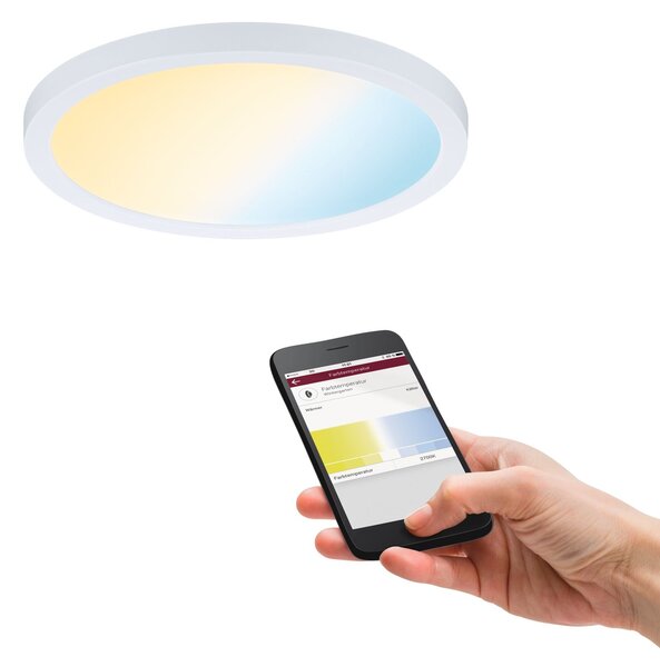 P 93043 Smart Home Zigbee LED vestavné svítidlo Areo VariFit IP44 kruhové 175mm 13W měnitelná bílá - PAULMANN