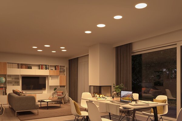 P 95387 Smart Home Zigbee LED vestavné svítidlo Veluna VariFit měnitelná bílá 215mm IP44 17W - PAULMANN